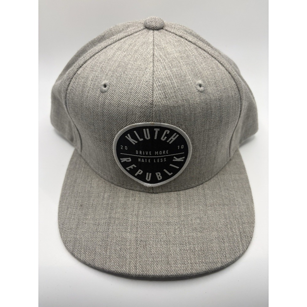 Clutch Republik 2010 Snapback Hat Yupoong Classics Gray Green Underbrim